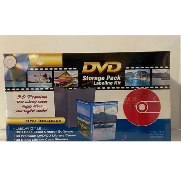 30 Case CD DVD Labelwhiz Storage Pack Labeling Design Kit Labels Cases Cover - Picture 3 of 7